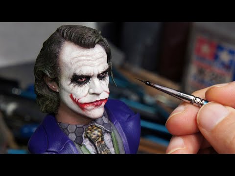 Sculpting Realistic Joker Sculpture Timelapse - The Dark Knight
