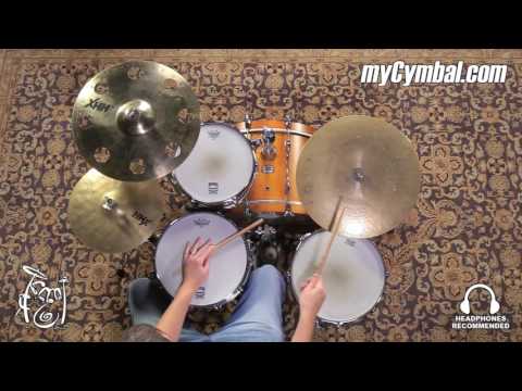 Used Sabian 18" Flat Ride Cymbal with Rivets - 1680g (USFR18R-1091516Y)