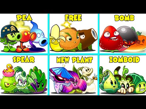 Random 6 Team Plants Battlez - Who Will Win? - PvZ 2 Team Plant vs Team Plant