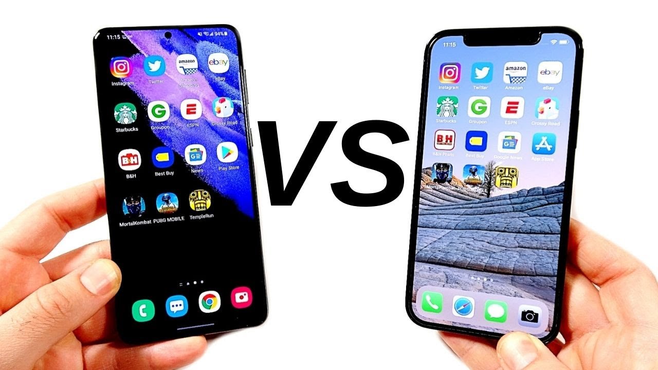 Galaxy S21 Plus vs iPhone 12 Pro Speed Test!