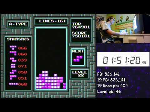 My first 900k in PAL NES Tetris