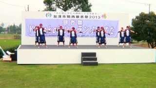 preview picture of video '騎西中学校「騎梨香」　in　騎西銀杏祭「よさこいソーランふぇすた」 2013'