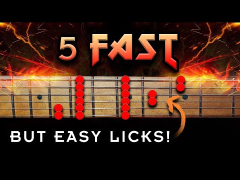 5 EASY Licks That Sound FAST! (Learn To Shred On Guitar TODAY)