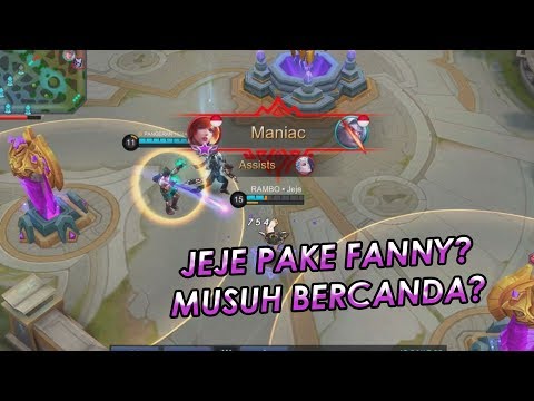 JEJE MAIN FANNY 4 VS 1 MANIAC! SIAPA BILANG TOP 1 LANCELOT GABISA MAIN FANNY