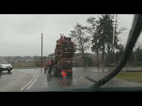 Ursus c360 transport drewna HDS ,Polak potrafi 👍