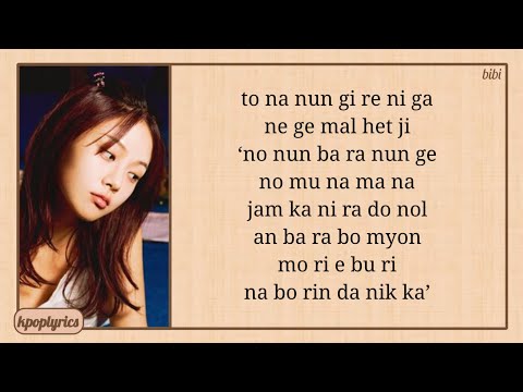BIBI Bam Yang Gang Easy Lyrics