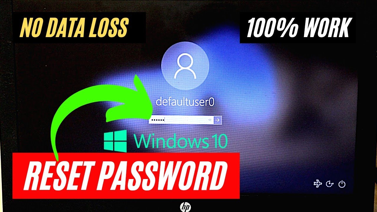 How To Reset Forgotten Password In Windows 10 Without Losing Data |  Without Disk & USB
