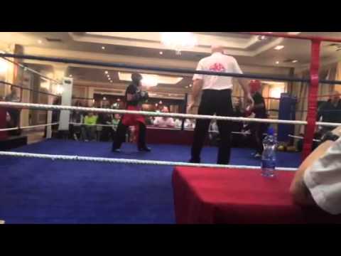 Aidan Ryan kickboxing round 2