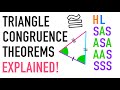 Triangle Congruence Theorems Explained: ASA, AAS, HL