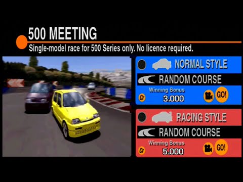 Gran Turismo 2 Walkthrough Part 92 Fiat 500 Meeting