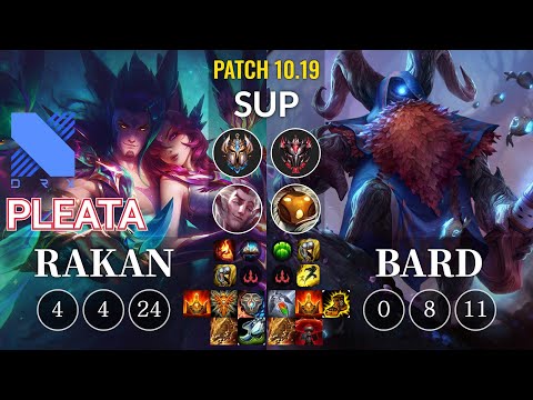 DRX Pleata Rakan vs Bard Sup - KR Patch 10.19