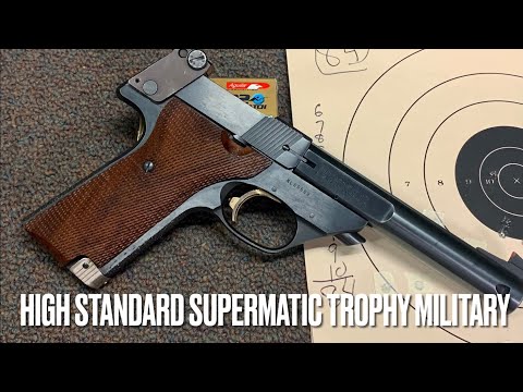 High Standard Supermatic Trophy Military at the range!