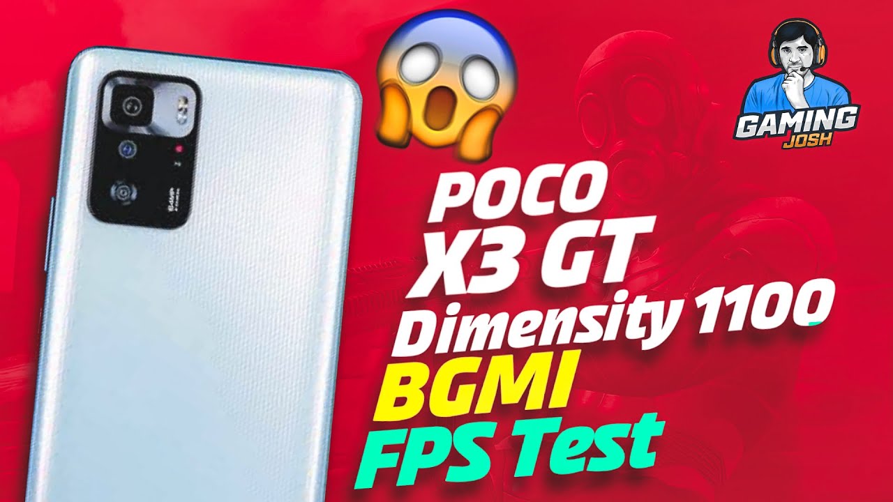POCO X3 GT Dimensity 1100 BGMI FPS Test, Gaming Review, 90FPS? | Gaming Josh