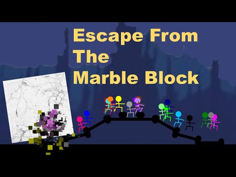 marble race : Escape From The Marble Block  - Survival Marble Race In Algodoo