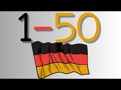 1 to 50 German numbers! -Die Nummer 1 bis 50. --A1