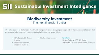 Biodiversity investment 31 Mar 2025