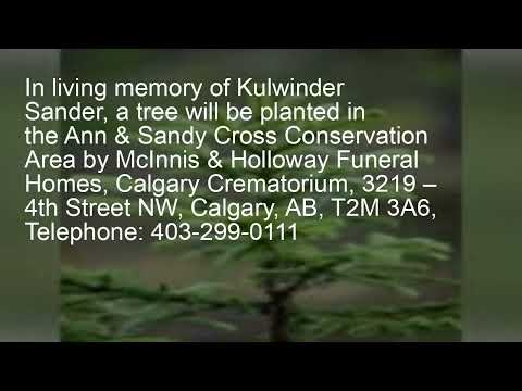 Funeral Service for Kulwinder Sander (1959–2025) – October 12, 2025