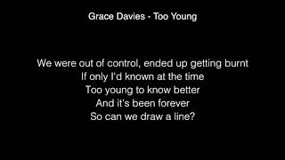 Grace Davies - Too Young Lyrics ( From The X Factor UK 2017 )