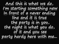 Byz - The party is in you {lyrics} 