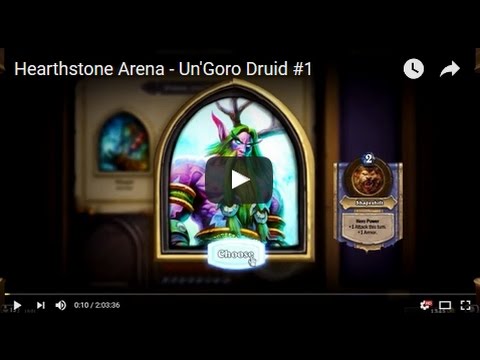 Hearthstone Arena - Un'Goro Druid #1