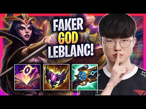 FAKER IS A GOD WITH LEBLANC! - T1 Faker Plays Leblanc MID vs Karma! | Season 2024
