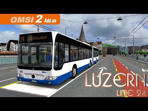 OMSI 2 Luzern Linie 24 | Am Luzerner Bahnhof angekommen! ☆ Let's Play OMSI 2 | #571