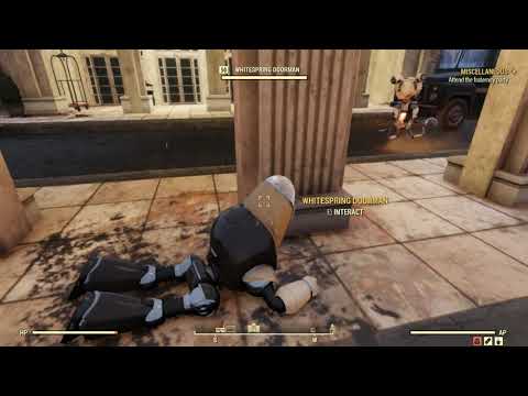 Fallout 76   Sometimes, at the Whitesprings, you can just tell when the service staff is having a ba