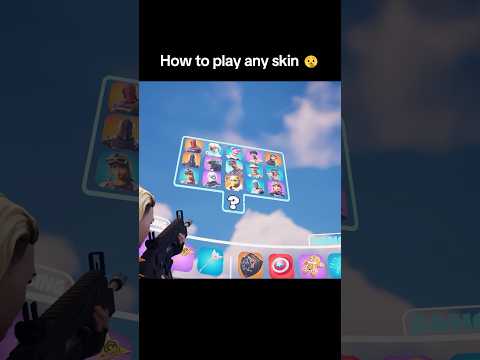 This fortnite 1v1 map lets you play any skin… 🤫 #fortnite #1v1 #fyp #viral