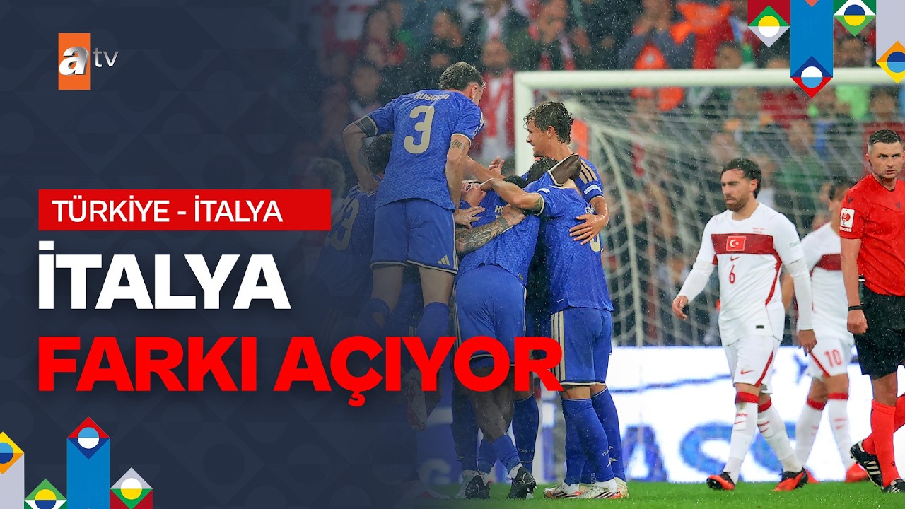 İtalya 22. Dakikada Davide Frattesi'nin Golüyle Farkı 2'ye Çıkardı! | Türkiye 0-2 İtalya