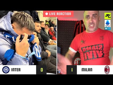 INTER-MILAN 0-1 LIVE REACTION | INTER FANS vs. MILAN FANS | WE ARE FANS