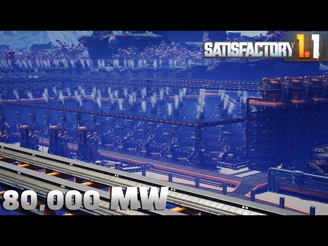 the LARGEST Turbo fuel power plant I've ever made in Satisfactory 1.1