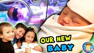 Baby&#39;s First Days!! Stuck at the Hospital w No Name Picked Out! FUNnel Vision Baby Boy Vlog