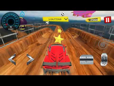 Vertical Mega Ramp Stunts Car Racing