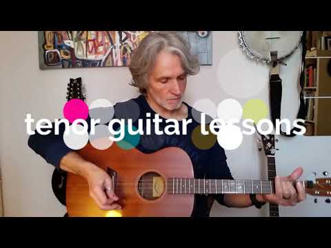 tenor guitar lessons in GDAD with Mike Turnbull - chords & riffs