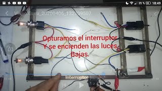 CIRCUITO DE LUCES ALTAS Y BAJAS.