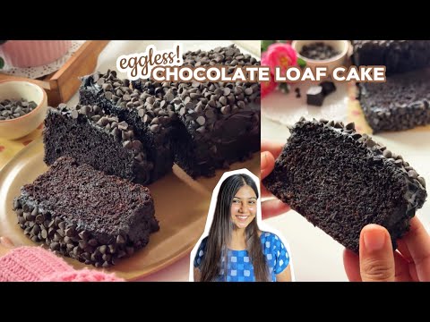 NO OVEN chocolate loaf cake | EGGLESS | oven settings included