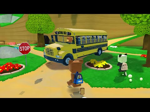Super Bear Adventure Gameplay Walkthrough School Bus