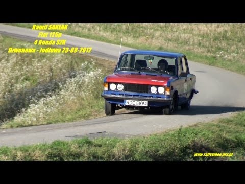 Kamil SAKŁAK - Fiat 125p - 4 Runda SZK Dzwonowa - Jodłowa 23-09-2012