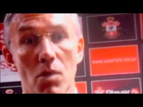 Nigel Adkins (Southampton FC) upset Brighton FC.mov