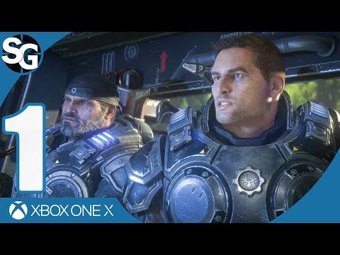 Gears 5 Co-op Walkthrough Gameplay (No Commentary) | INTRO | Act 1: Shot in the Dark - Part 1