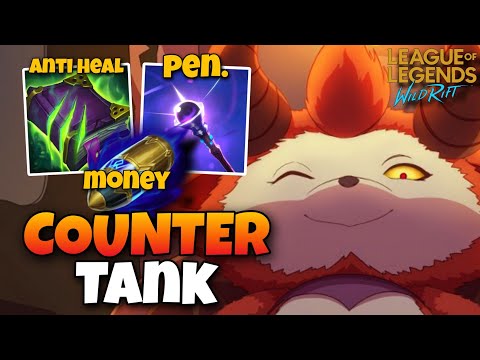 TEEMO BEST ITEM TO COUNTER 3 TANK  - Wild Rift