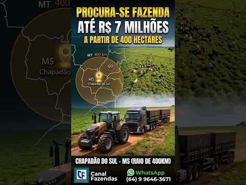 R$ 7 MILHÕES em Dinheiro e Frota Pesada por Fazenda (MS/GO/MT) 💰