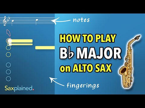 Bb Major Scale Tutorial (Alto Sax) | Saxplained