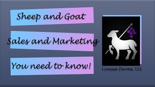 Selling Sheep and Goats:  A Comprehensive Guide