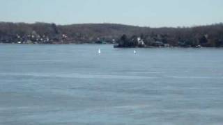 preview picture of video 'Ice Yachting in Lake Hopatcong'