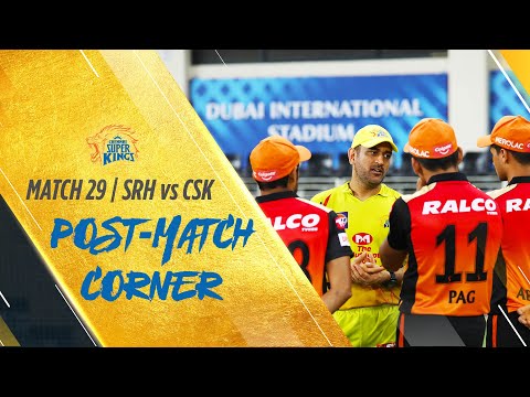 IPL 2020 Match 29: Post-match corner: SRH vs CSK #Whistlepodu #Yellove