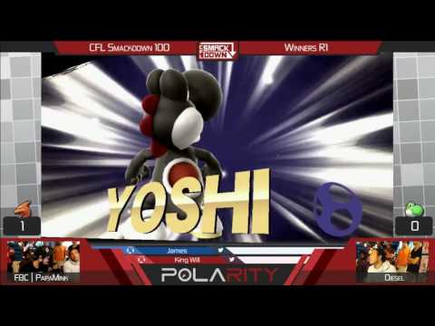 CFL Smackdown 100 WiiU - FBC PapaMink (Charizard) vs Diesel (Yoshi) - Winners R1