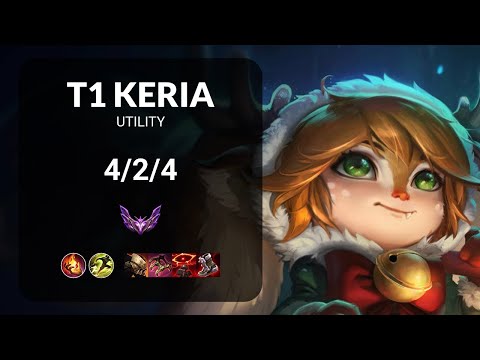 T1 Keria Poppy vs Gragas UTILITY - KR MASTER Patch 15.9