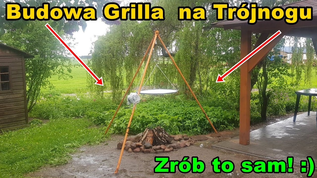 Budowa budżetowego grilla na trójnogu! - Zrób to sam! 2021
