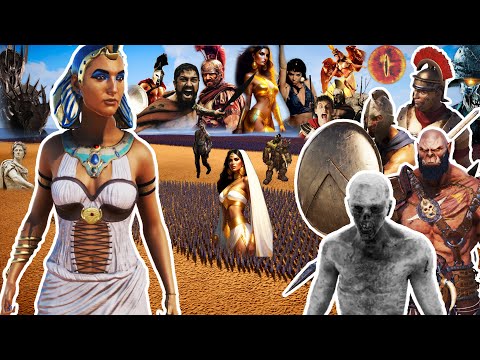 20 MILLION ZOMBIES, ORCS, SPARTANS, ROMAN GENERALS vs 2,000 CLEOPATRA | UEBS 2